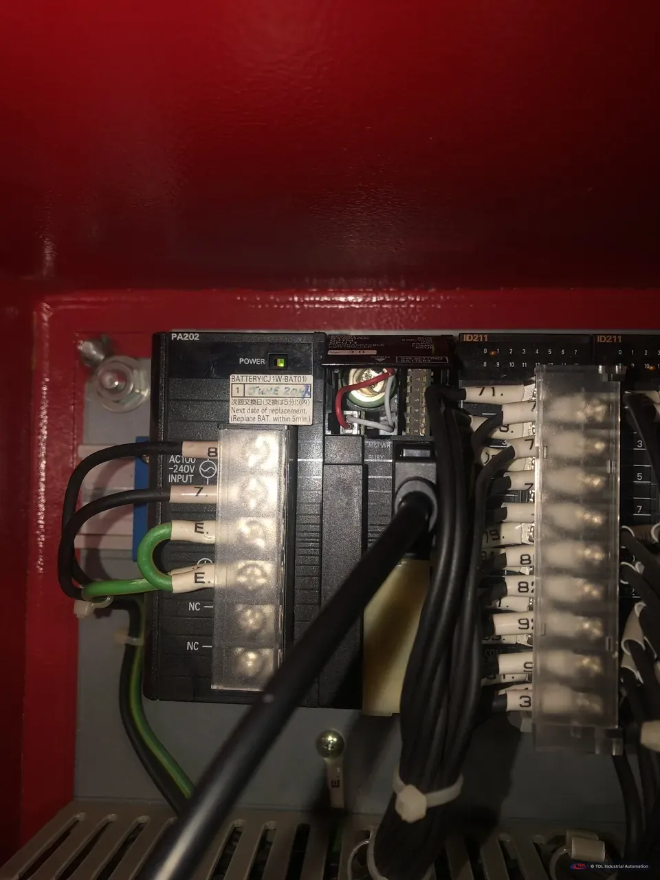 Hi-Foam system PLC in its control box