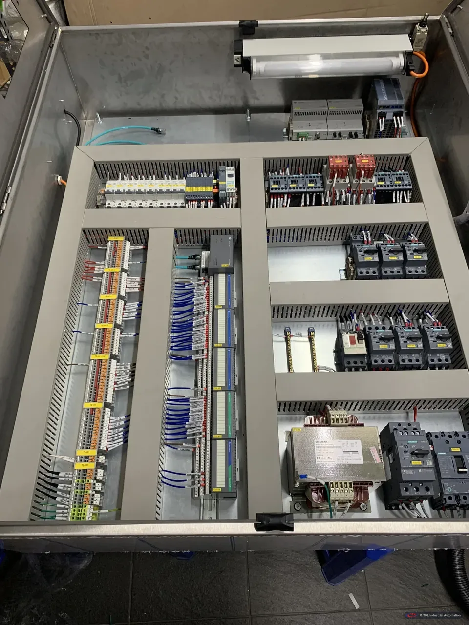 New tripper car control panel before shipment